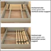 0.68 inch horizontal wooden double layered bed board, enhanced mattress support, queen size (60.5 "), beige 4