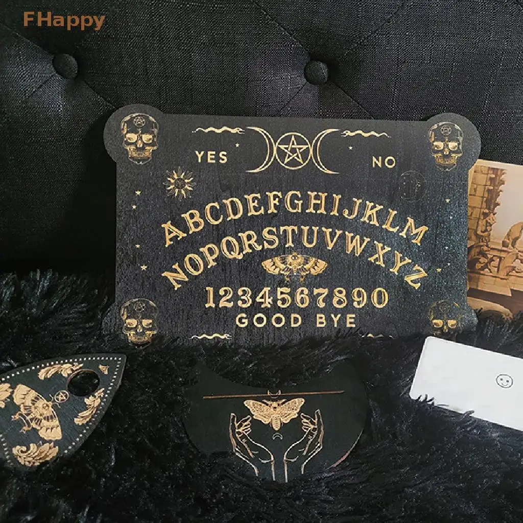 12Inch Houten Waarzeggerij Slinger Bord Gegraveerd Magische Ouija Metafysische Boodschap Heks Kit