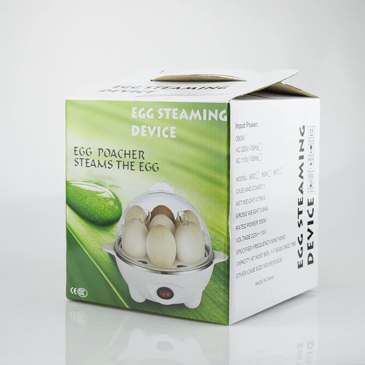 OEM/ODM 350w 7 eggs electric egg cooker high quality Auto-off Fast rapid egg boiler 6