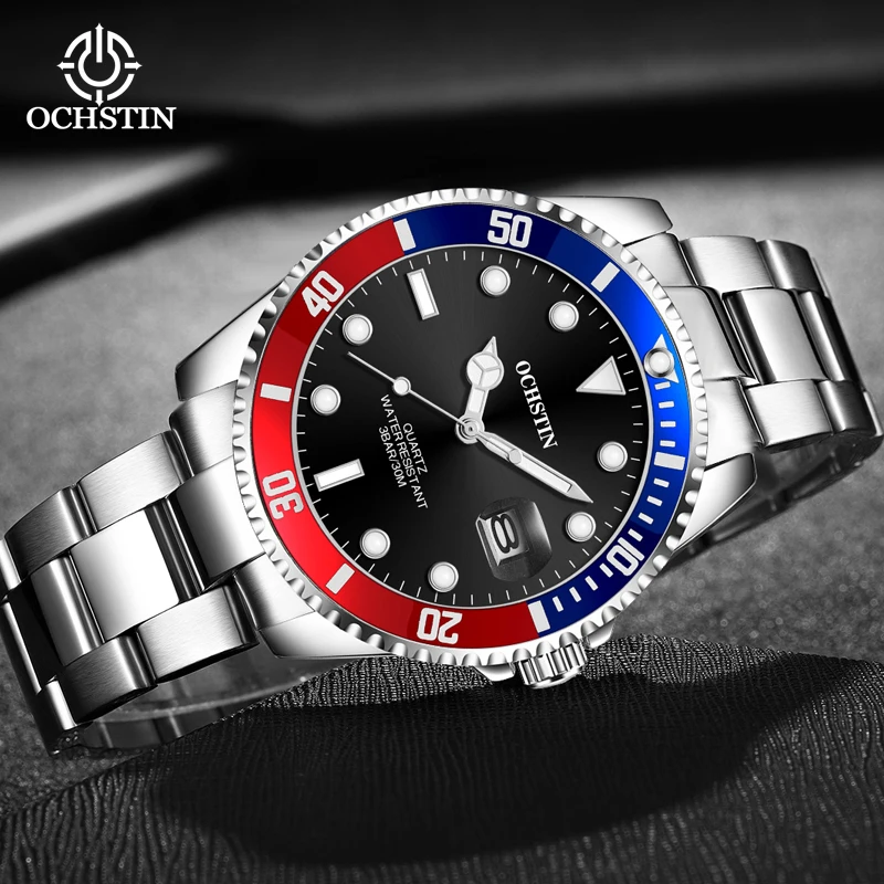 OCHSTIN Business Light Luxury High-end Watch Multifunction Quartz Movement New Mariner Series 2024 Men's Quartz Watch