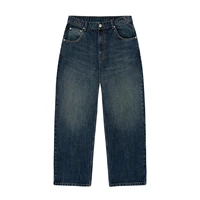 Y2K Vintage Art Jeans unisexe rétro en détresse jambe large Denim pantalon Streetwear décontracté mode pantalon 4