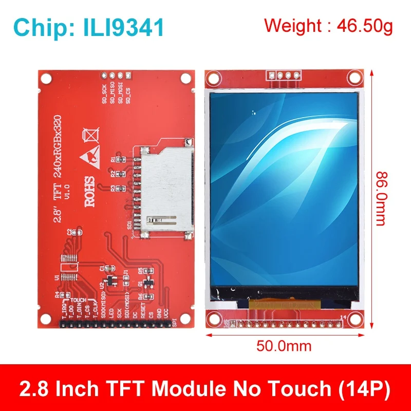 Modulo Porta Seriale Per Schermo LCD TFT A Colori Da 2,8 Pollici 240320 Con Interfaccia Spi 91859318