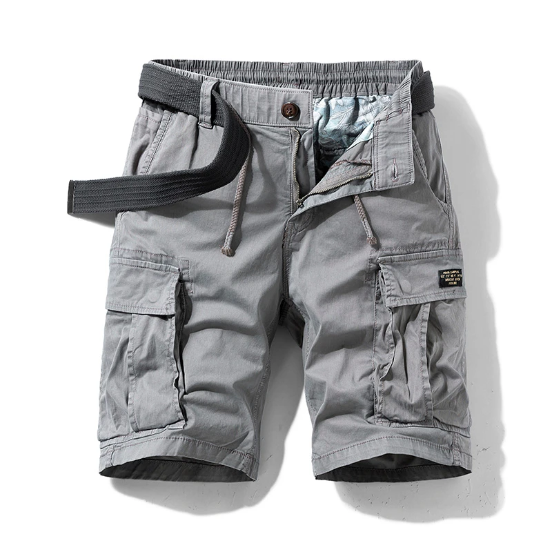 2022 New Mens Summer Cotton Army Tactical Cargo Shorts Fashion Khaki Multi-pocket Casual Short Pants Loose Military Shorts Men best men's casual shorts