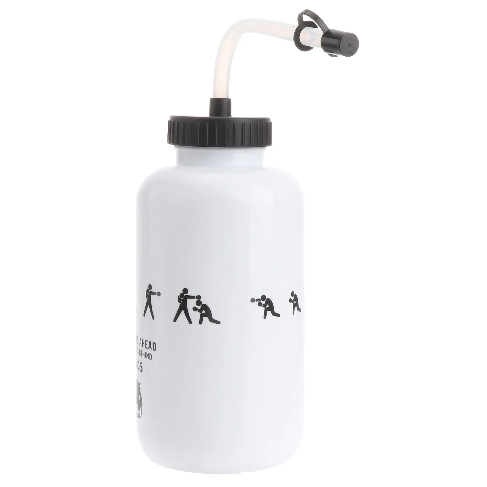 Big Water Bottle With Long Straw Plastic Goalie Boxing Big Water Bottle Liter For Sport Perfect For Football