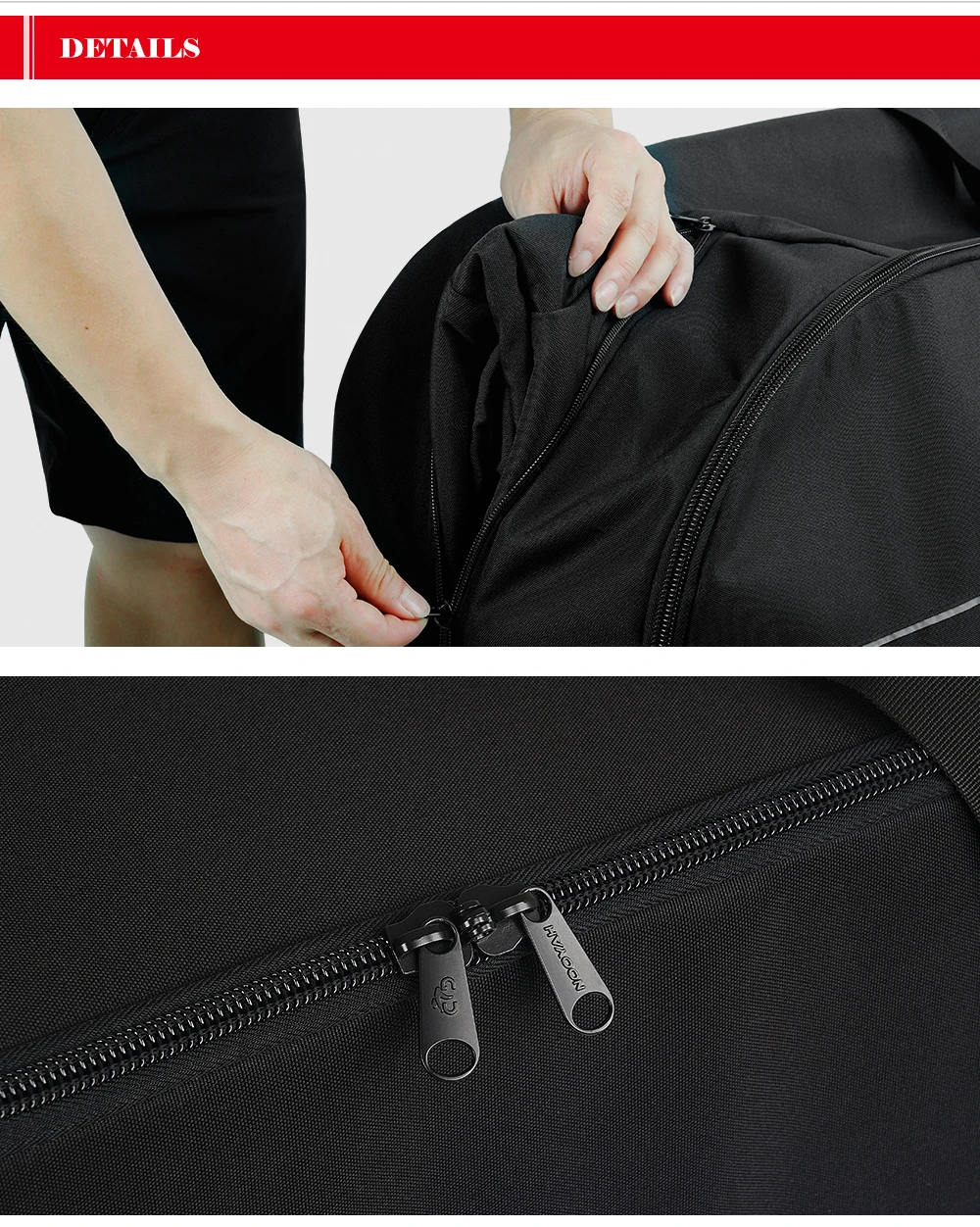 NOOYAH Fahrradtasche Fahrradtransport Keine Notwendigkeit, Lenker Räder zu entfernen MTB Rennrad Tasche Dreilagiges Gewebe Faltbare 2-in-1 Multifunktionstasche – Detail 18