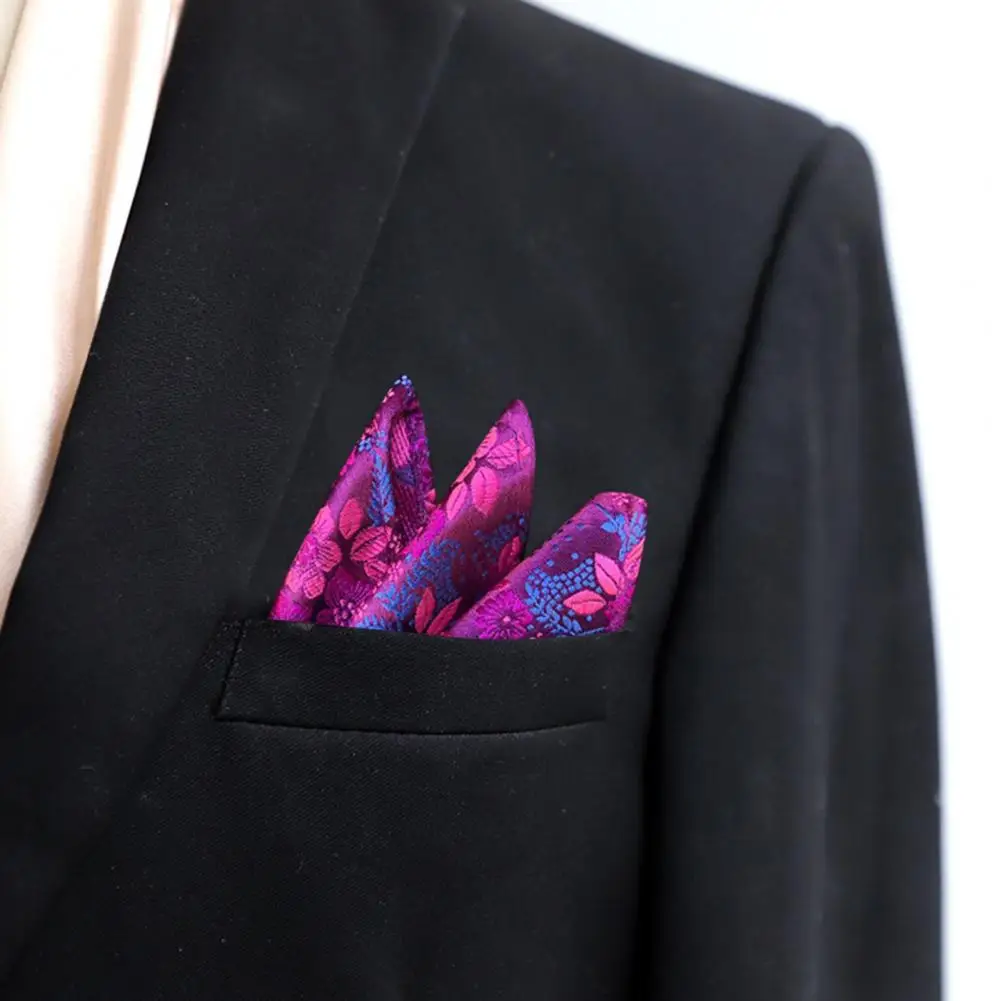 

Men Tie Pocket Scarf Cufflinks Set Elegant Men's Plum Pattern Tie Pocket Scarf Cufflinks Set Vibrant Color Suit Accessories