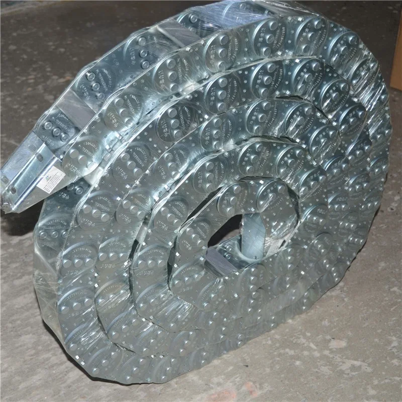 Steel Cable Carrier Drag Chain with tower crane machine