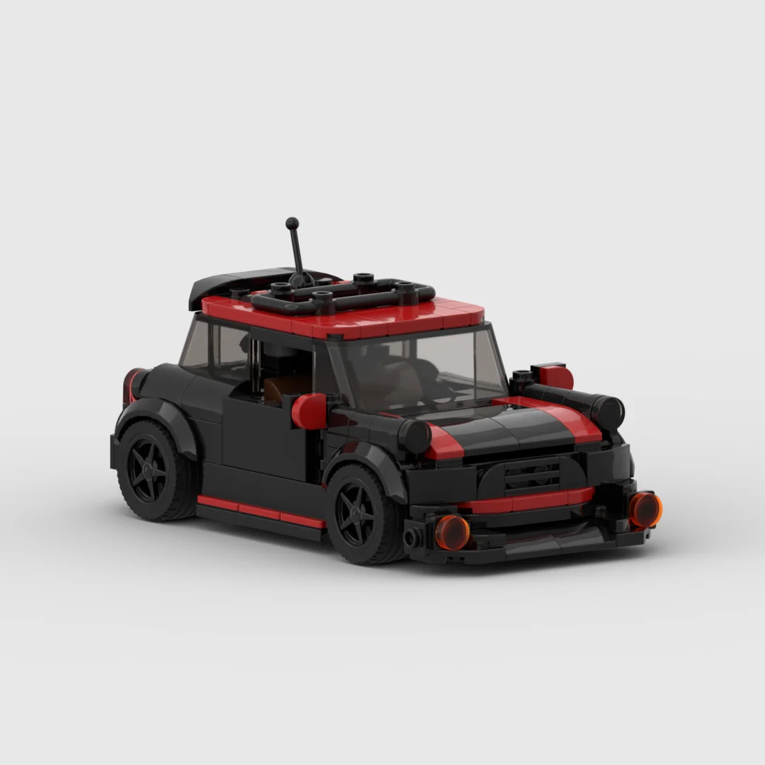 Brick Car MOC MINI COOPER JCW Racing Speed Champion Racer Building Blocks Brick Creative Garage Education Toys for Boys Gifts