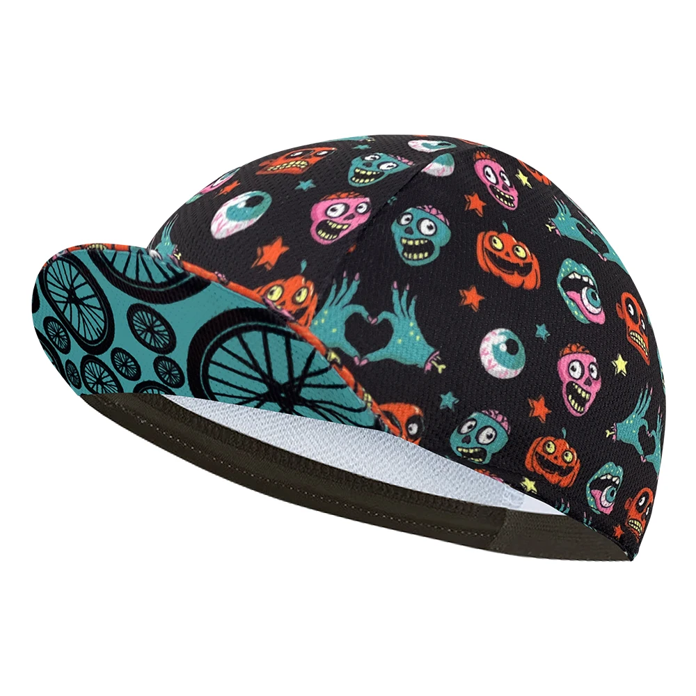 New cycling cap, polyester sweat absorption, multiple styles, unisex, pop, halloween, skulls 2