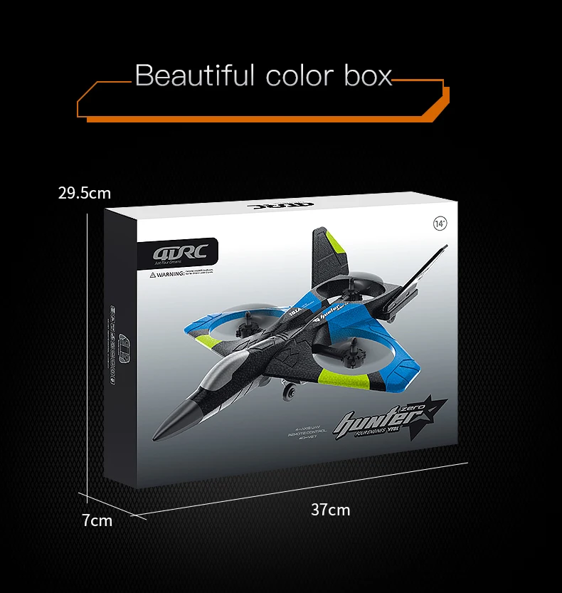 V27 Rc Foam Plane, Beautiful color box 29.Scm @LRC Awrning;==