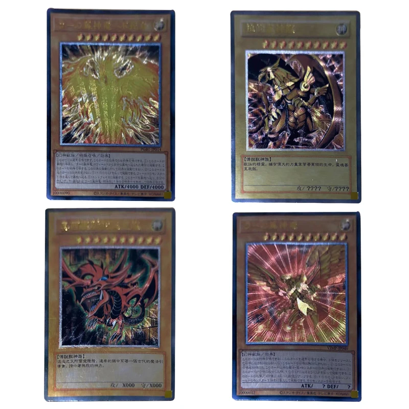 

New Anime Yu Gi Oh Card Diy Card of God Slifer The Sky Dragon Obelisk The Tormentor Collection Card Thick Flash Birthday Gift