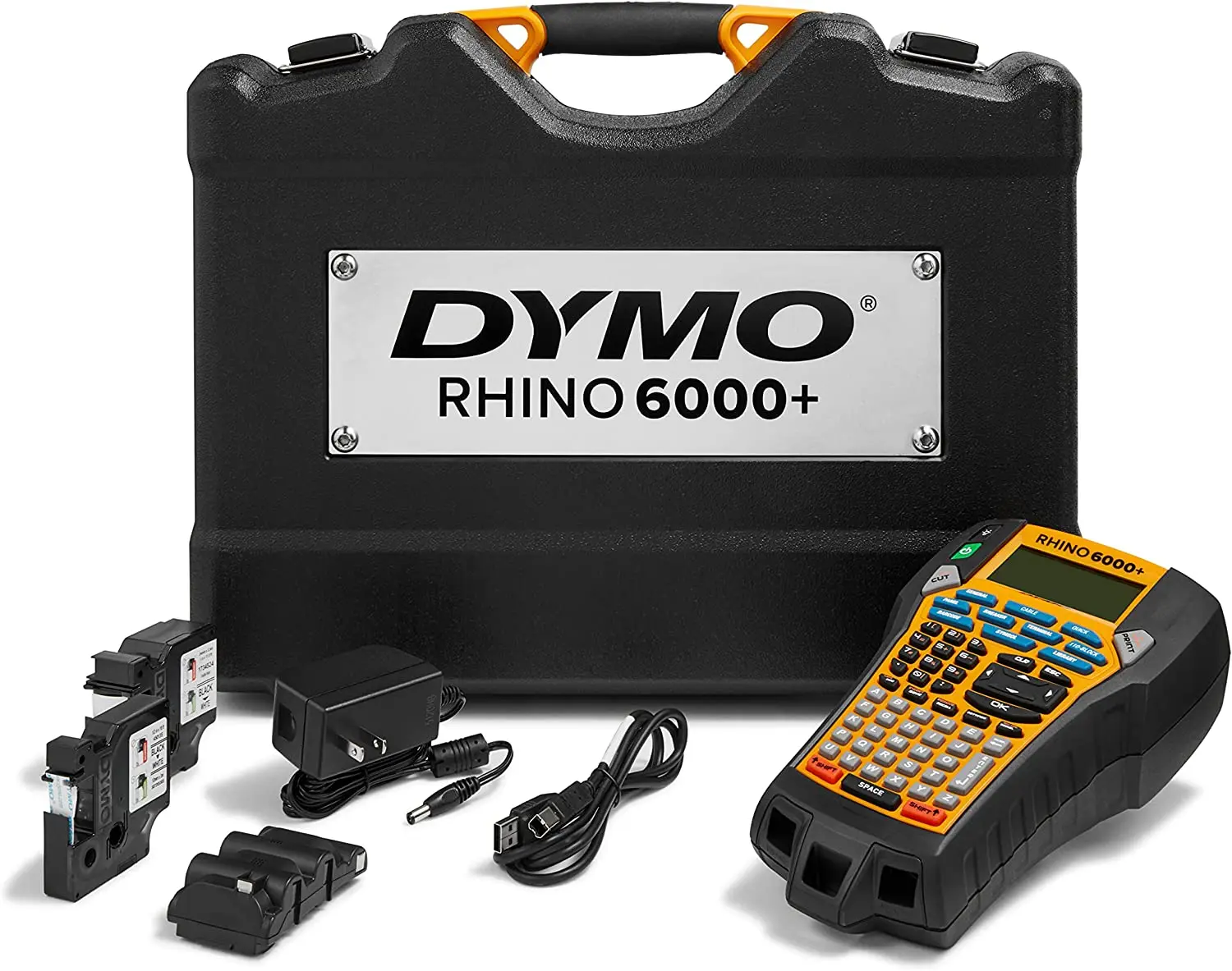 DYMO Rhino 6000 산업용 라벨 메이커 슈트, 비닐/나일론/플렉시블 라벨 테이프 45013 45023 45024 18443 18444 18483 18488 18489