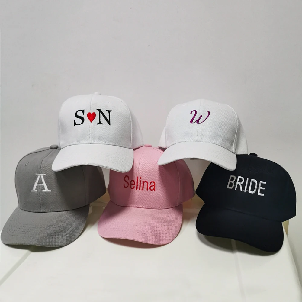 

Personalized Embroidery Women's Baseball Hat Men's Summer Pure Cotton Solid Sun Hat Versatile Couple Sunscreen Baseball Hat