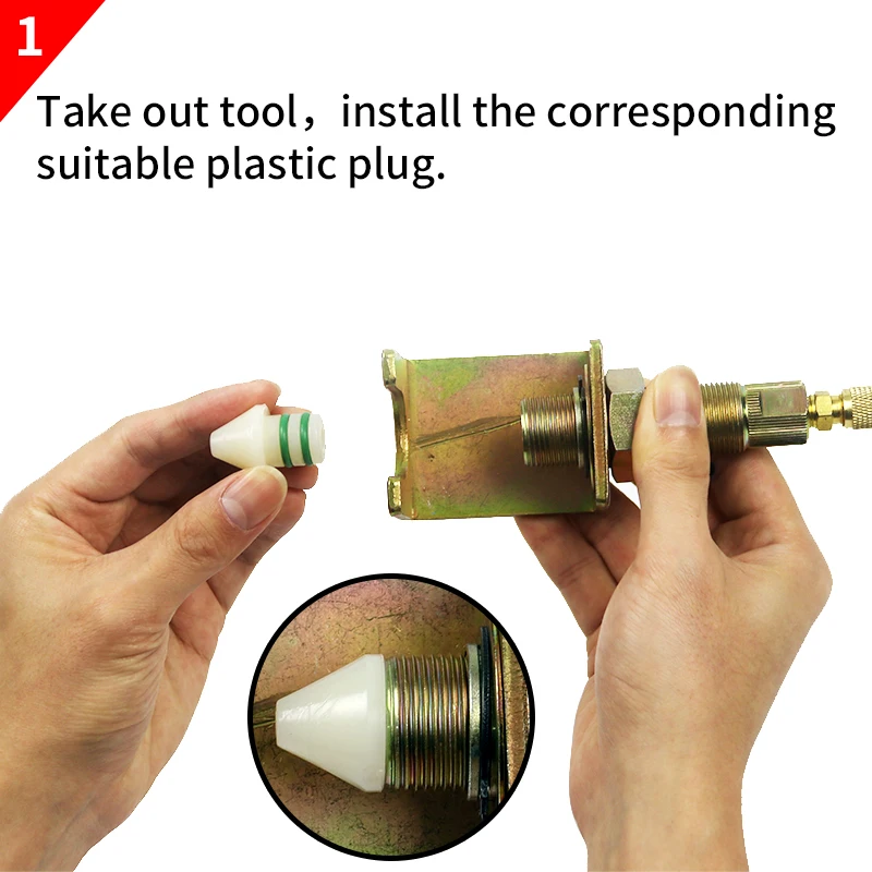 Multi-purpose Car Air Conditioning System Leak Detection Kit Refrigeration Hose Pipeline Oil Pipe Leak Test Leak Detection Tool