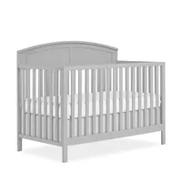 5 in 1 Convertible Crib in Pebble Grey, JPMA & Greenguard Gold Certified, Built of Sustainable Pinewood 1