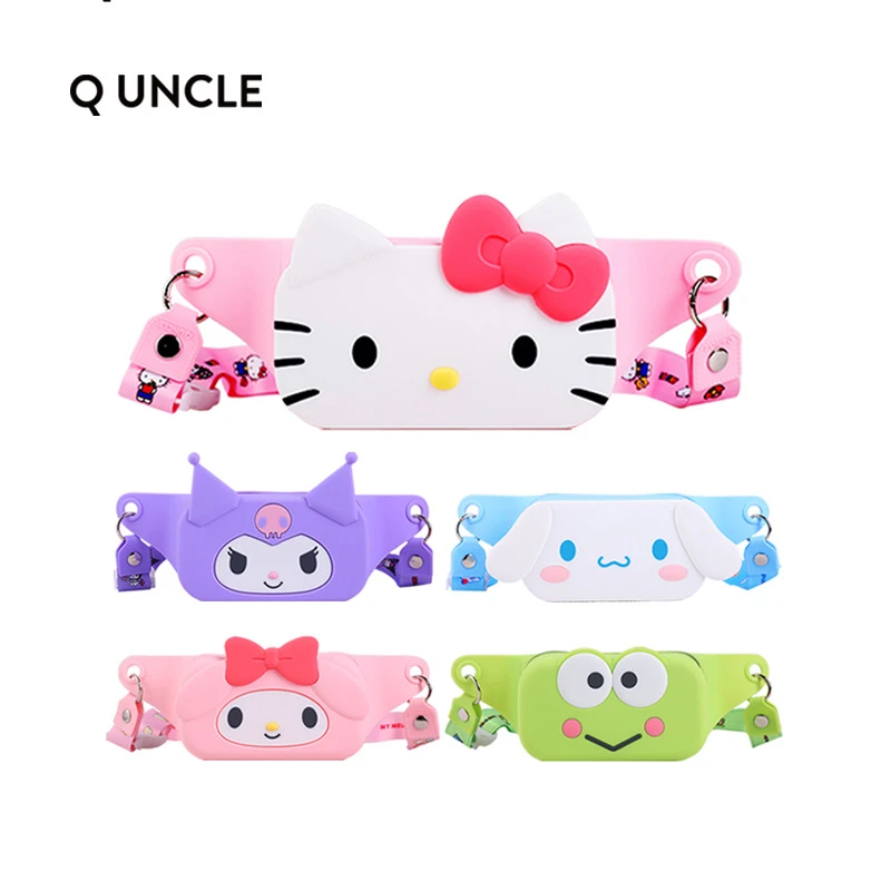 Tranvía vestir idiota Hello Kitty riñonera de silicona con dibujos animados para niños y adultos,  Unisex, regalo de cumpleaños y Navidad, Anime, Kuromi, Cinnamoroll| | -  AliExpress