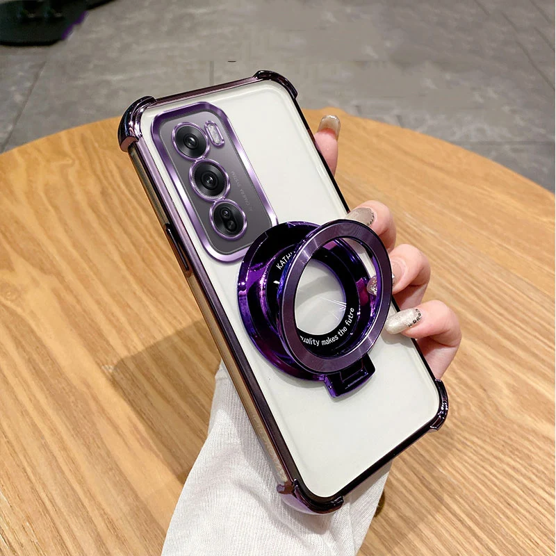 Shockproof Magnetic Clear Case with Holder Stand