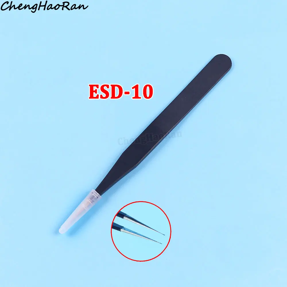 Precision Anti-Static ESD Tweezers for Electronics Repair and DIY Projects