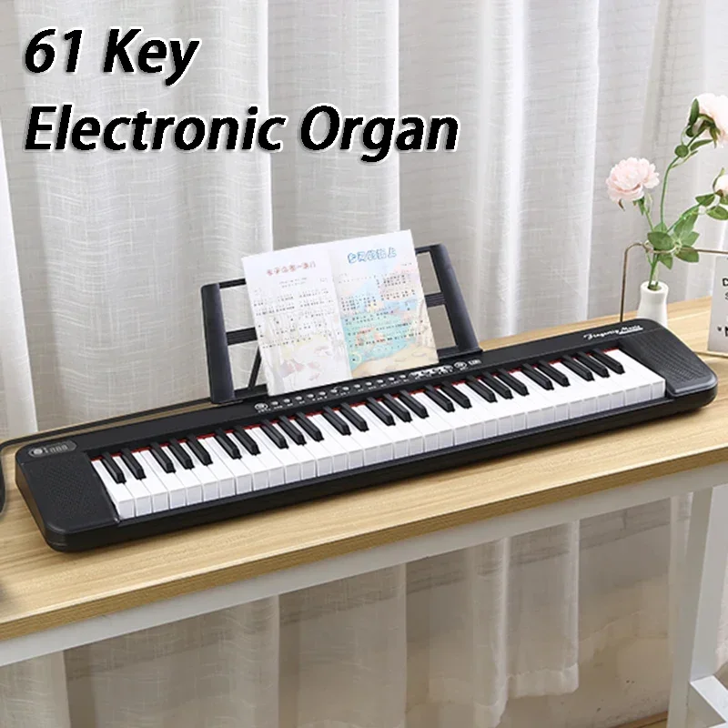 61 Key Electronic Organ Portable Children Adults Beginner Electronic Piano Professional Intelligent Keyboard Instruments