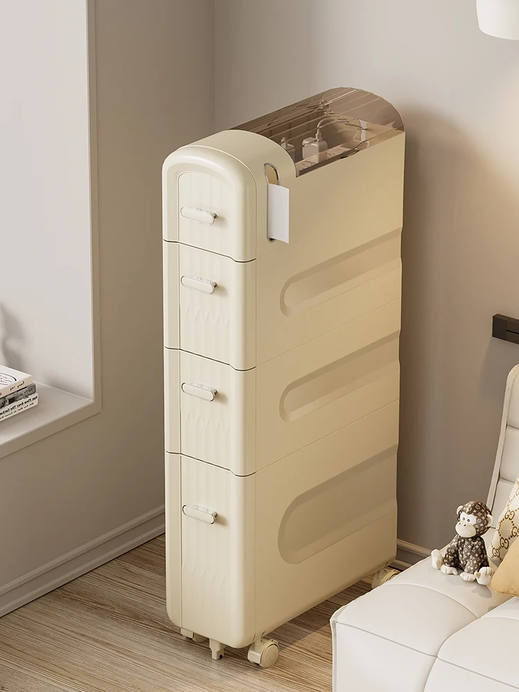 

Living Room Kitchen Narrow Storage Rack Household Multi-layer Storage Cabinet Floor Removable Storage Organizer Home Furniture