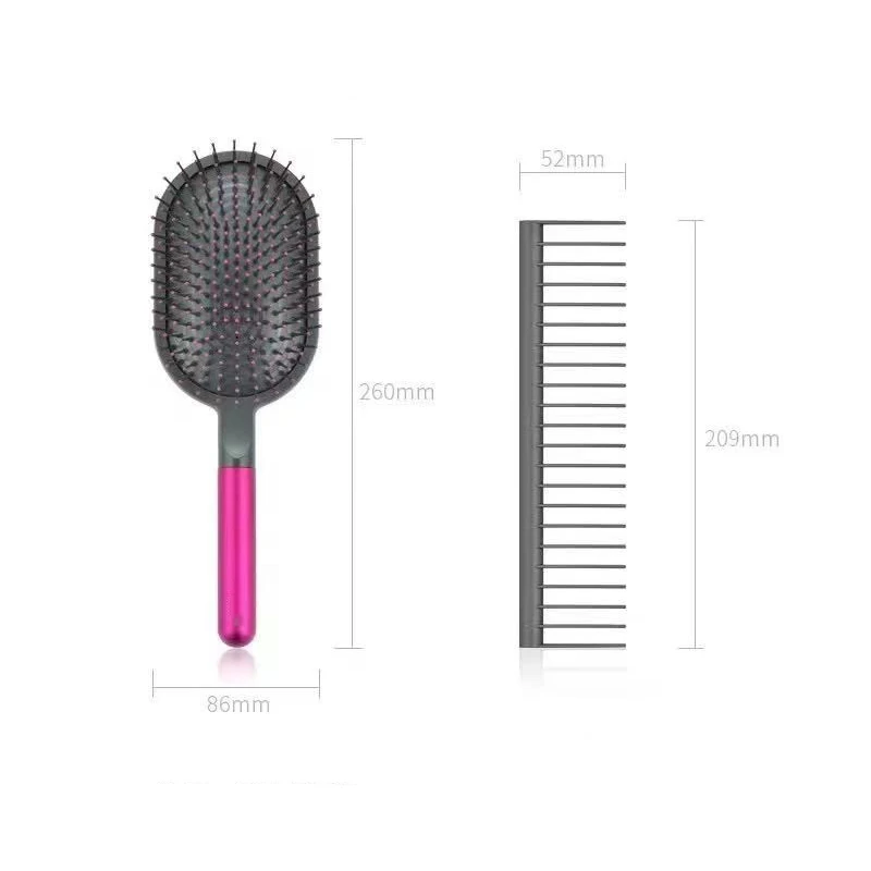 Peine de dientes anchos para peluquería Dyson, rastrillo desenredante de  aire para peluquería, juego de masaje para estilismo del cabello, 2  herramientas|Peines para perro| - AliExpress