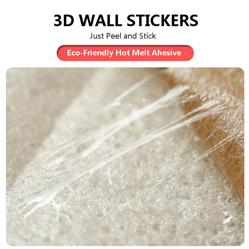 Wall Stickers 15pcs/20pcs/40pcs DIY 3D Simple Brick Pattern Wall Stickers Thickened Sound-proof Waterproof Moisture-proof wall stickers