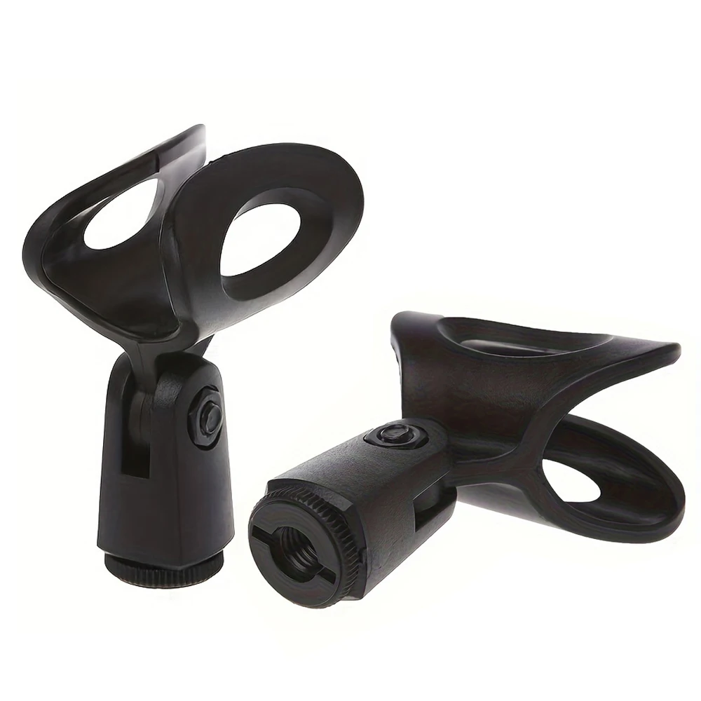 Microphone Clip Adjustable Mic Holder Clamp For Desktop Floor Standing Microphones Stand 4pcs