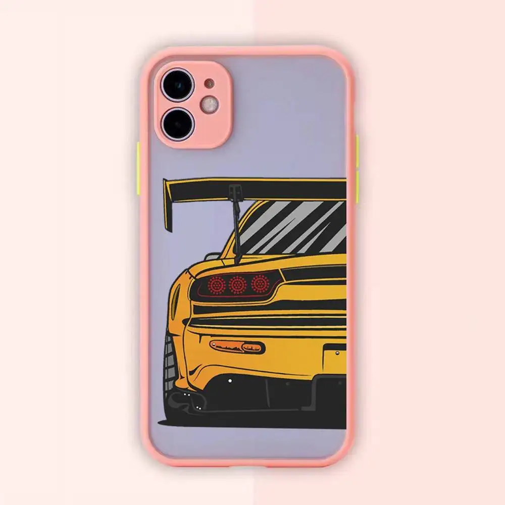 Enhanced Shockproof JDM Car Silicone Phone Case - Durable Hard Cover