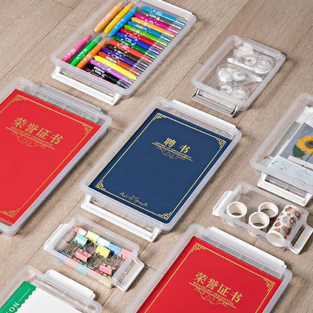 내구성 간단한 계약 보관함, 실용적인 인증서 문서 상자, 다기능 플라스틱 A4, A5, A6 사무용품