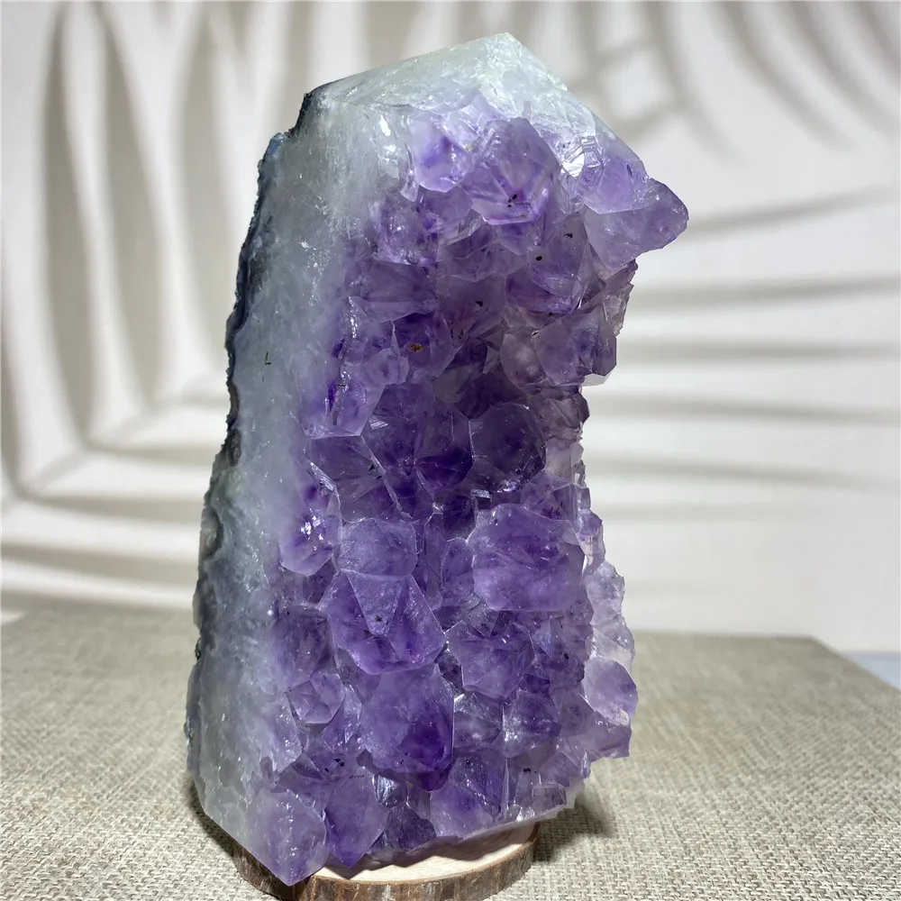 

Amethyst Agate Wand Geode Natural Stone And Crystal Quartz Specimen Meditation Wicca Reiki Healing Ornments For Home Decoration