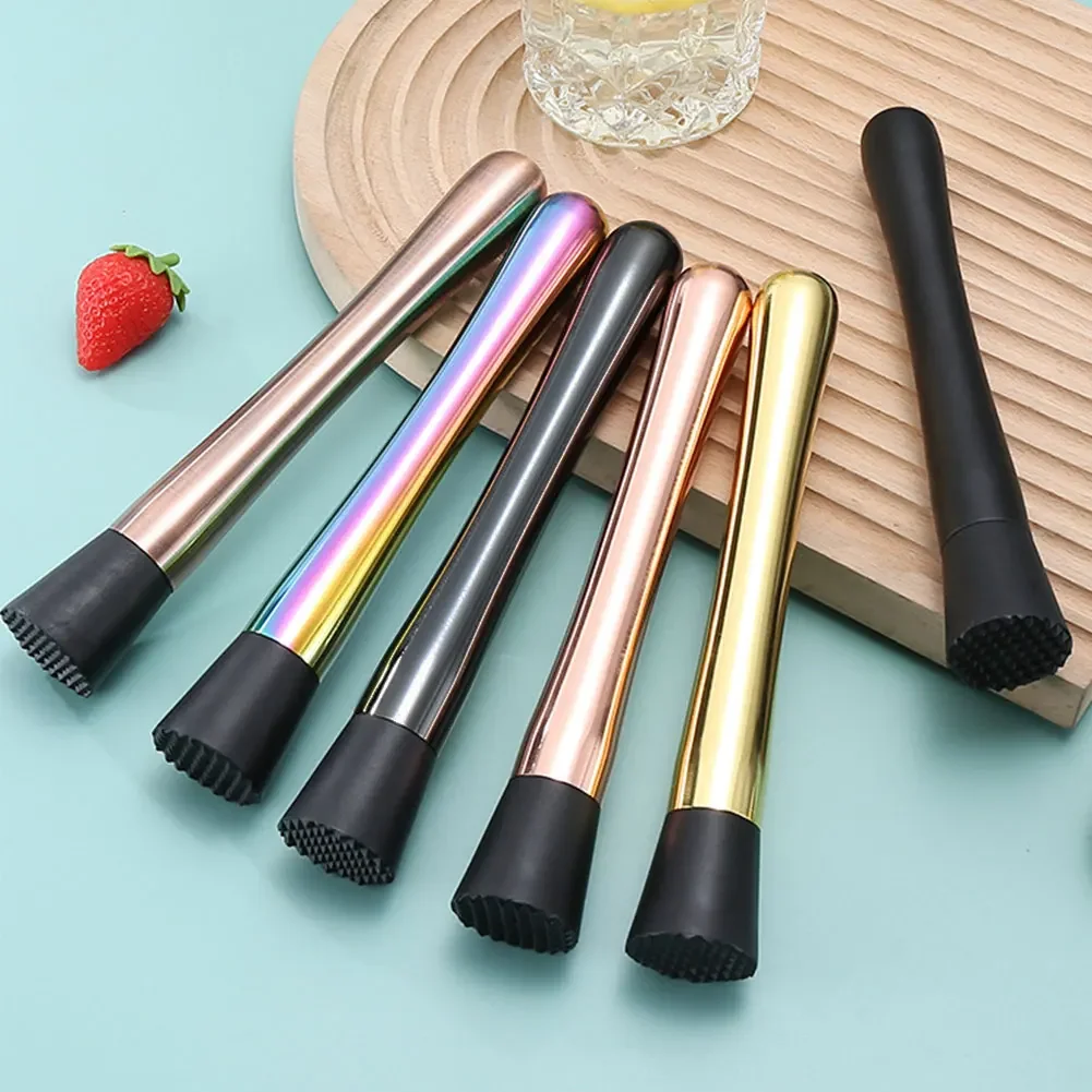Cocktail Shaker Steel Wine Mixing Stick Muddler Cocktail Stirrer Shaker Ice Crusher Barware Tool Wine Accessories Home Bars
