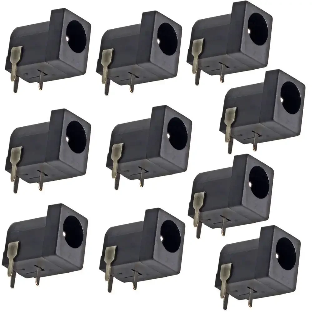 10 pièces prise cylindrique DC 2.1mm respectueuse de la planche à pain DC005