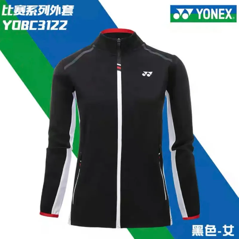 Badminton Uniforms YONEX Badminton Tops Men Women Long Sleeved Sports Shirt Training Competition Loose Coat