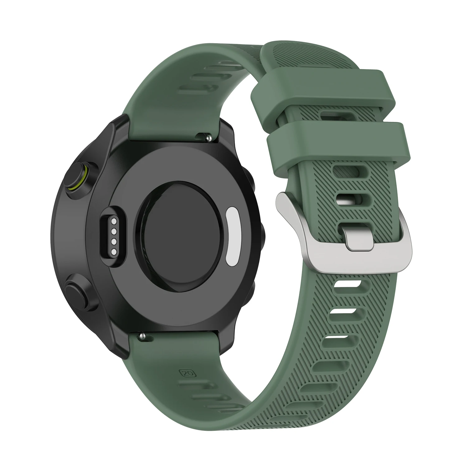 Silicone Watch Band for Garmin Forerunner 55 158 245 645 165 Music Strap 20MM Bracelet for Venu 2 Plus/SQ/Vivoactive 3 Wristband