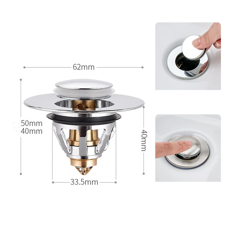 Universal Drain Filter Stainless Steel Bath Stopper Filter Shower Sink Strainer Kitchen tools