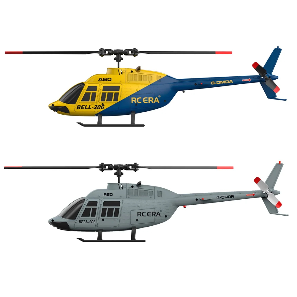 RC ERA A60 4CH Helicopter 1/42 Scale BELL-206 Optical Flow Positioning 10min Fly Time 2.4G 120M 6-Axis Gyroscope Brushless Plane - 6