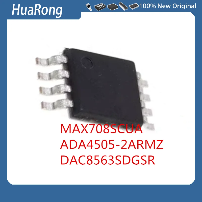 

5 шт./партия MAX708SCUA 708S ADA4505 ADA4505-2ARMZ A21 DAC8563SDGSR DAC8563 MSOP8