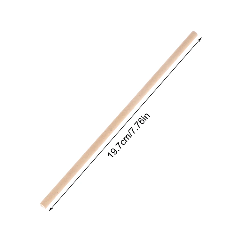 100 Pcs/Pack Eco-friendly Extended Kraft Paper Straws Wedding Celebration Birthday Party Decoration Event Supplies