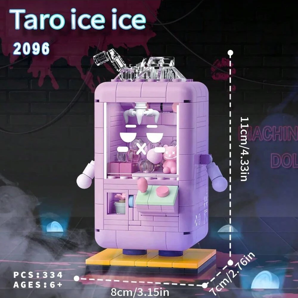 Mini Electronic Arcade Building Block Toys Strawberry Ice Cream Machine