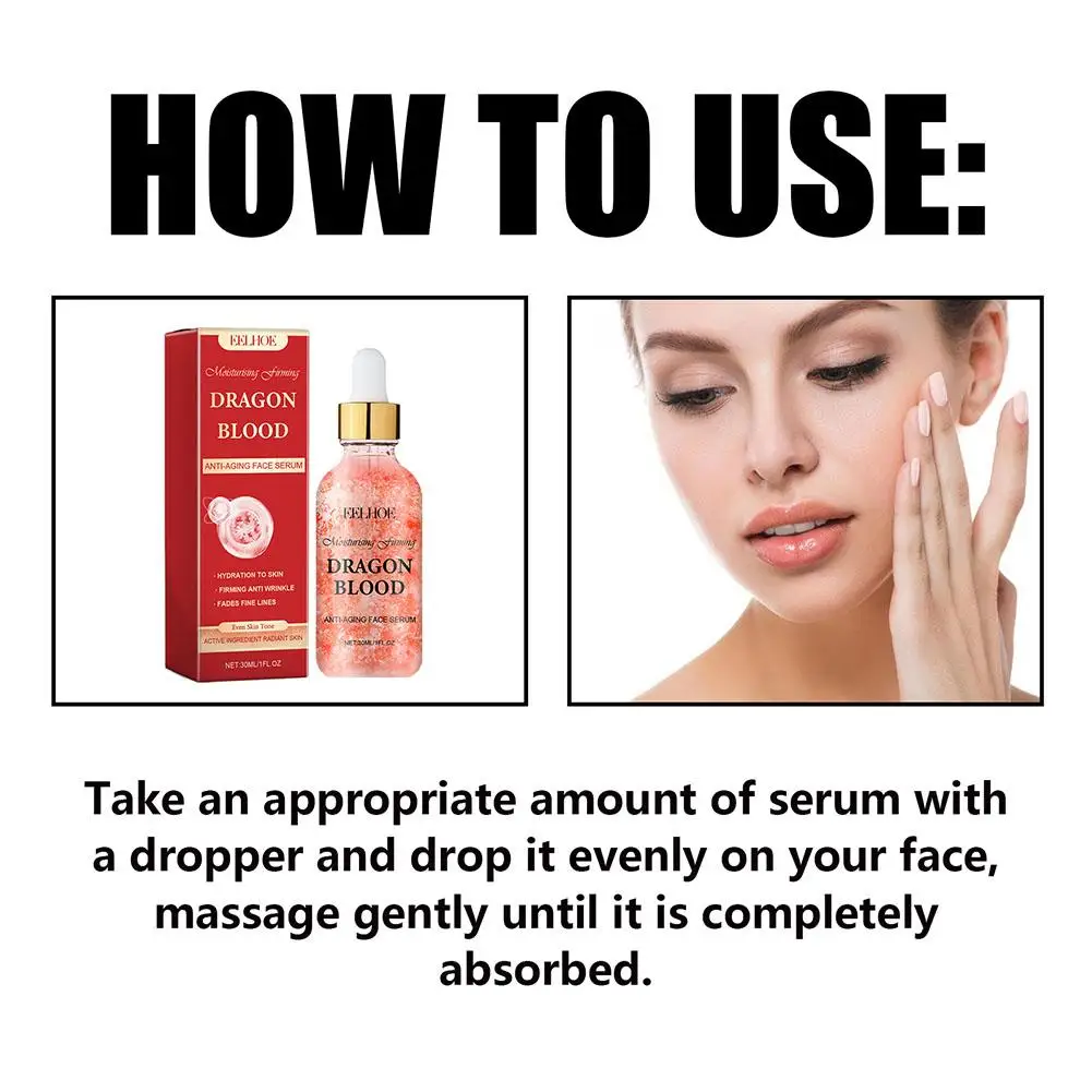 Dragon Blood Cream Wrinkle Removal Anti-aging Facial Serum Fade Fine Line Spots Firming Lifting Whitening Rejuvenation Skin Care