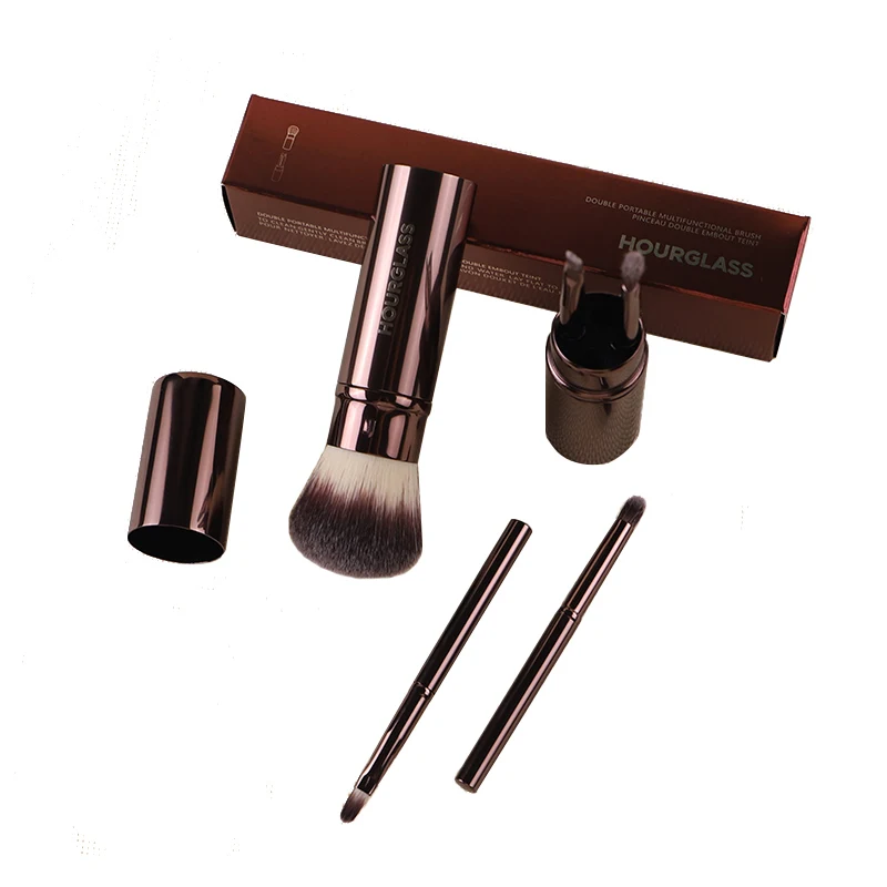Makeup Brush-1018 Multi Functional Set Of 5 Brushes Loose Powder Brush Lip Brush Eyebrow Brush Portable Makeup Brush_voghion.com