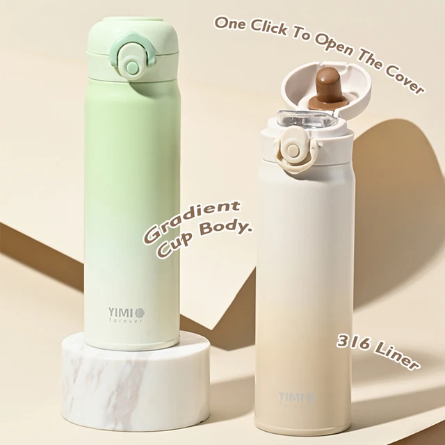 500ml large capacity thickened 316 stainless steel vacuum Thermal insulation portable Tumbler Thermos Water bottle Coffee cup 2