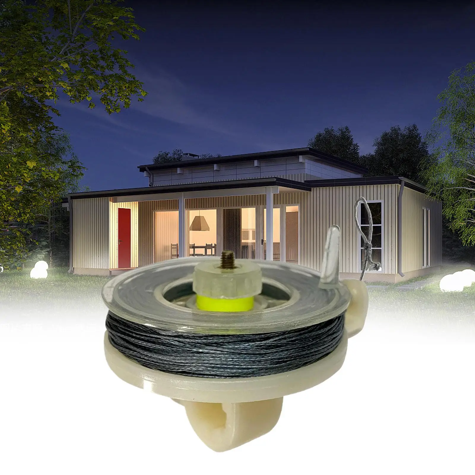 1PC Perimeter Alarm Trip Wire Camping Perimeter Alarm Trip Line Weatherproof Early Warning Security System For Hiking Hunting