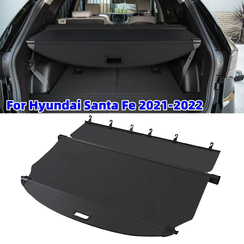

Car Retractable Cargo Cover Privacy Screen Rear Storage Security Shield Shade For Hyundai Santa Fe 2021-2022