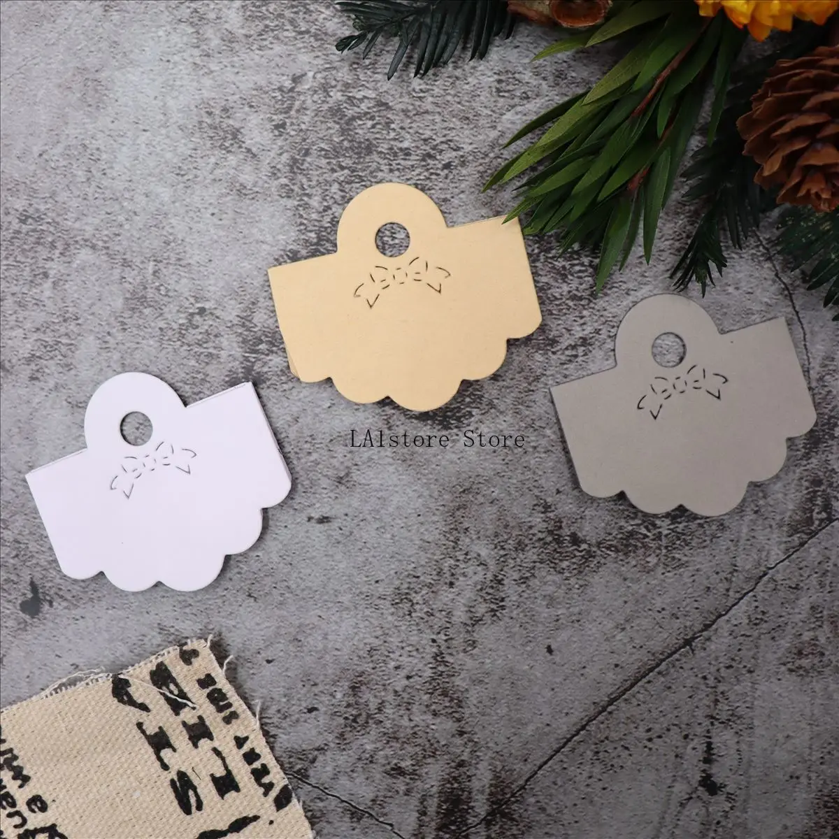 2 Piezas/set De Navidad Santa Candy Box Metal Troquelados Troquelados, Caja De Caramelo De Papá Noel, Tarjetas De Papel, Plantillas De Corte Troqueladas Para Bricolaje Para Hacer Tarjetas De