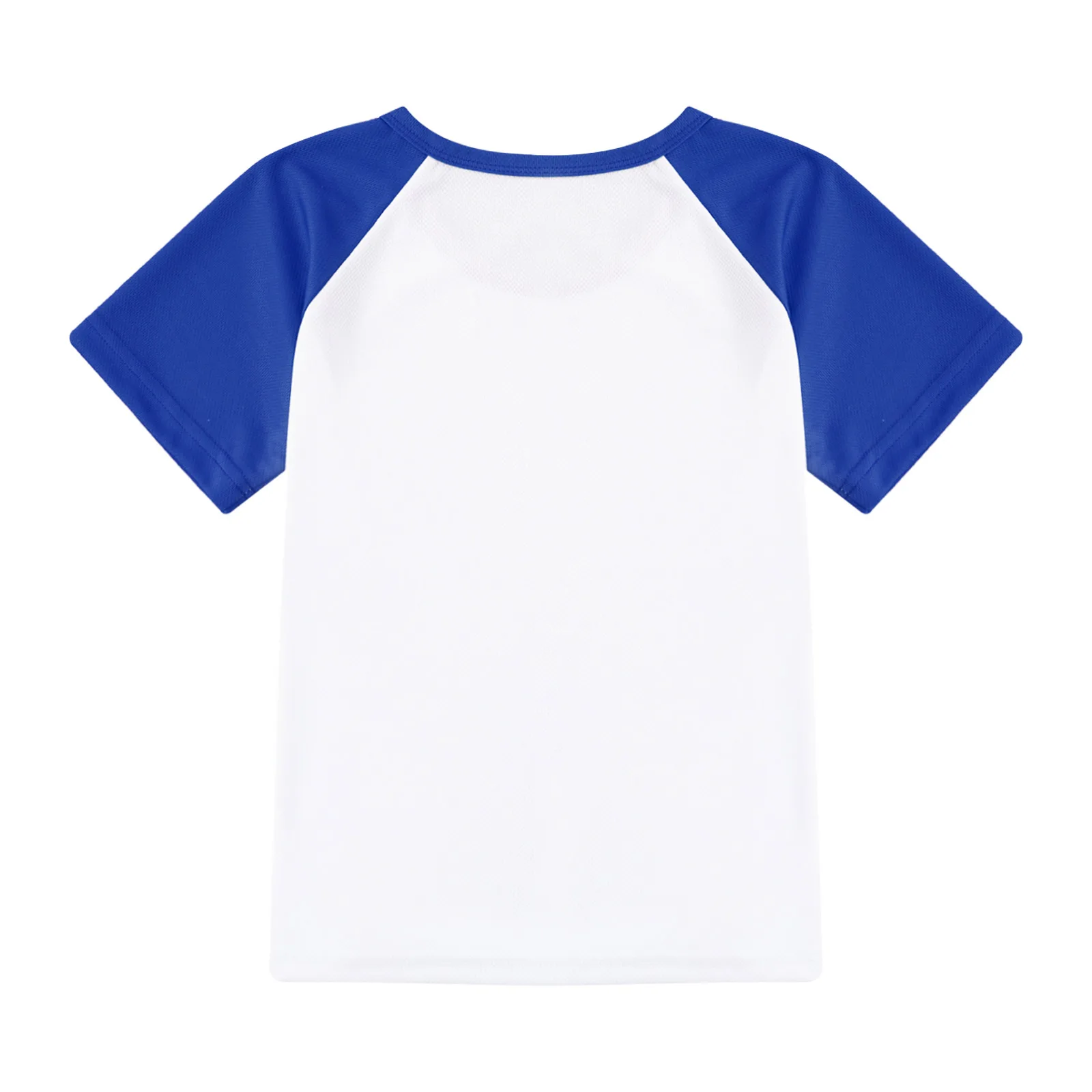 Boys Kids Casual Quick-drying T-shirt Color Block Workout Sports Shirts Top Tee Breathable Running T-shirts Children Sportswear
