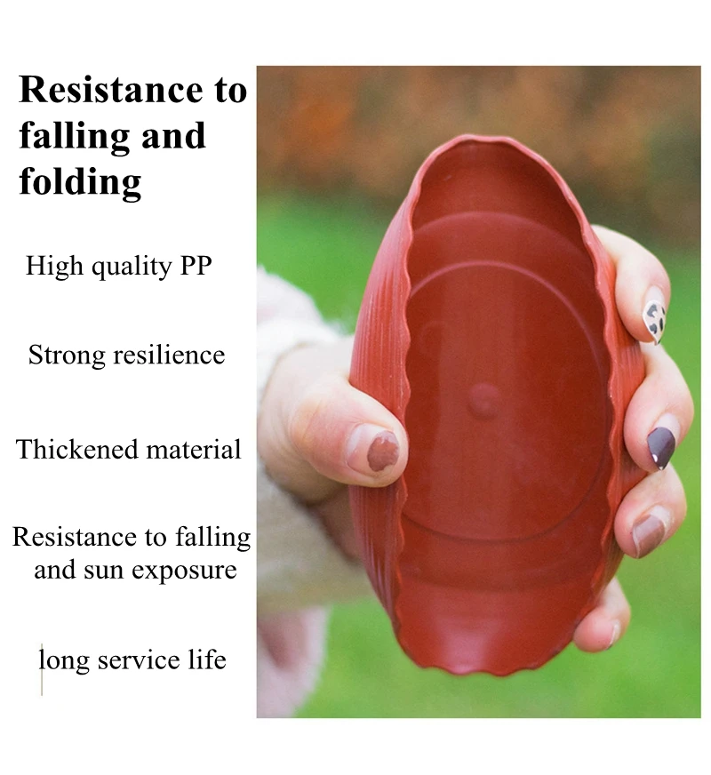 Description Picture 3 of item5Pcs Plant Pot Trays Flower Pot Base Thickened Round Flowerpot Drain Trays Home Garden Pots & Planters Supplies Inner Dia 9-22CM