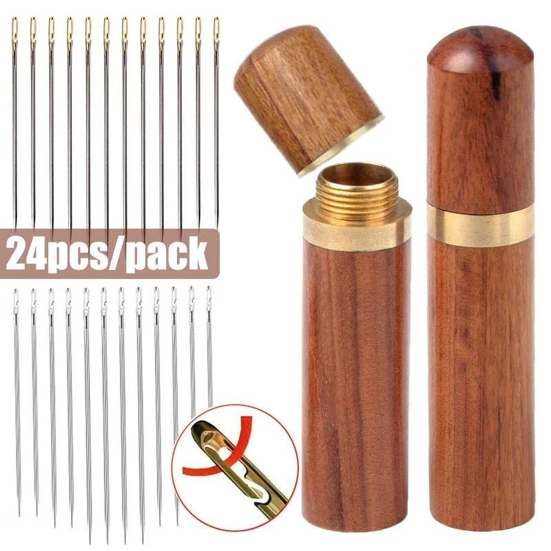 30pc Self-Threading Needles With Case 5