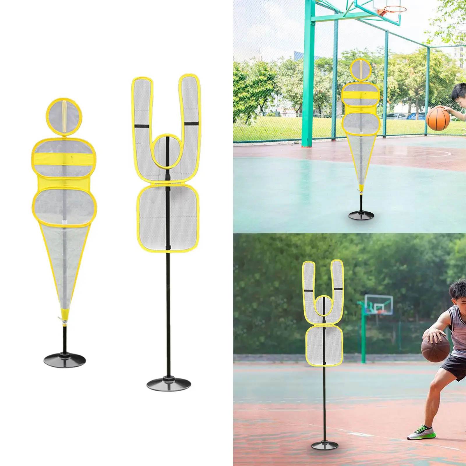 Basketball Training Equipment Dummy Defender Auxiliary Tool Obstacle for Soccer Football Volleyball Basketball Jumpshots