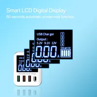 ASOMETECH 40W USB Wall Charger 4 Port With LED Display QC3.0 PD3.0 USB Fast Charger For iPhone 14 Huawei Xiaomi Samsung - Image 5